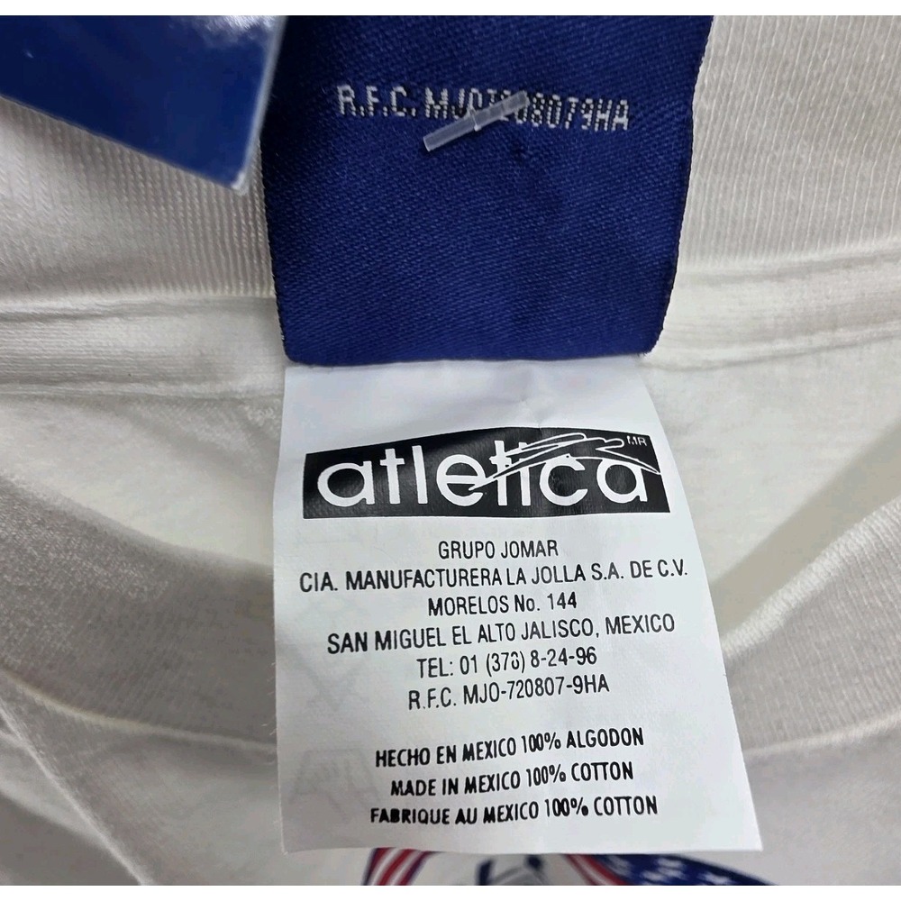 VINTAGE ATLETICA NEW ENGLAND REVOLUTION SHIRT NEW DEADSTOCK MENS XL AUTO #33 90s - Picture 9 of 11